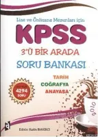 KPSS Lise ve Önlisans 3'ü Bir Arada Soru Bankası