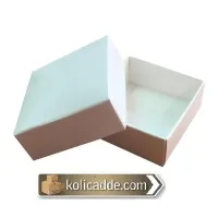 Komple Karton Beyaz Kapaklı Kutu 5x5x2,2