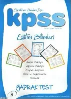 KPSS Eğitim Bilimleri Yaprak Test 2010