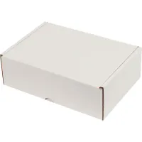 Kilitli Beyaz Karton Kutu 10x10x4,5 cm.