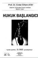 Hukuk Başlangıcı 10.BASKI