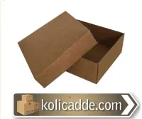 Kapaklı Kraft Karton Kutu 7x7x2.2 cm
