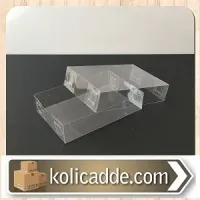 Asetat Kapaklı Asetat Kutu 6x9x2 cm.  Ölçülü