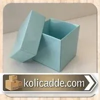 Mavi Kapaklı Kutu 5x5x5 cm