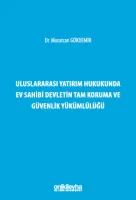 Uluslararası Yatır..Koruma ve Güvenlik Yükümlülüğü