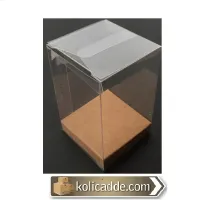 Altı Gold İç Yükseltici Karton Üstü Asetat Kutu 7x7x10 cm