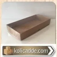 Asetat Kapaklı Kraft Karton Kutu 20x10x3 cm