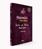 İmtiyaz Hakimlik Ders Notları İcra ve İflas Hukuku