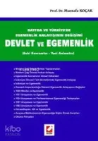 Batı'da ve Türkiye'de Egemenlik Anlayışının Değişimi Devlet ve Egemenlik