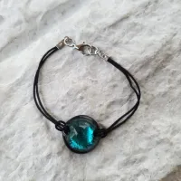Murano Cam Minik Bileklik Yeşil
