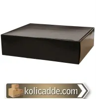 Hediyelik Siyah Karton Kutu 24x12x5,5 cm.
