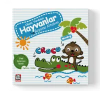 Hayvanlar Boyama Kitabım Okula Yardımcı