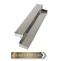 Gümüş Rengi Kapaklı Komple Karton Kutu 4x24x2 cm