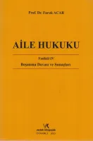 AİLE HUKUKU FASÜKÜL 4 BOŞANMA DAVASI FARUK ACAR 2025