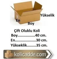 Karton Koli Ambalaj 40x30x35 cm.
