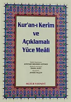 Kuran-ı Kerim ve Açıklmalı Yüce Meali - Cami Boy