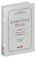 Kıymetli Evrak Hukuku  Ders Notları