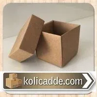 Üstten Kapaklı Kraft Kutu 6x6x6 cm