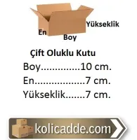 Çift Oluklu Koli 10x7x7 cm.
