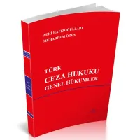 Türk Ceza Hukuku Genel Hükümler 15.BASKI