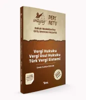 İmtiyaz HMGS  Vergi Hukuku-Vergi Usul Hukuku -Türk Vergi Sistemi Ders Notu