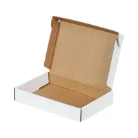 Kilitli Beyaz Karton Kutu 20x13x3,8 cm.