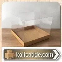 Kraft Şeffaf Kutu 20x20x15 cm