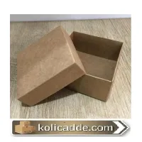 Karton Kapaklı Kraft Kutu 10x10x5 cm