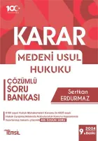 KARAR Medeni Usul Hukuku Çözümlü Soru Bankası 9.BASKI