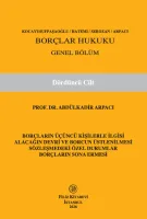 Borçlar Hukuku Genel Bölüm (Dördüncü Cilt)