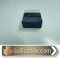 Asetat Kapaklı Lacivert Kutu 5x5x3 cm.