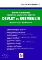Batıda ve Türkiye'de Egemenlik Anlayışının Değişimi Devlet ve Egemenlik