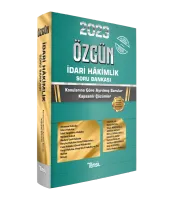 ÖZGÜN İdari Hakimlik Soru Bankası