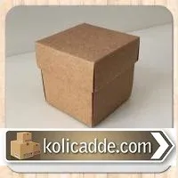 Kapaklı Kraft Kutu 8x8x6,5 cm