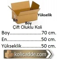 Çift Oluklu Koli 70x50x50 cm.