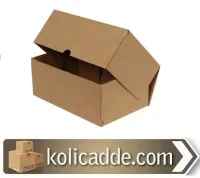 Kilitli Kraft Kutu 17x17x6 cm.