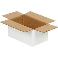 Beyaz Tek Oluklu Koli 20x15x10 cm.