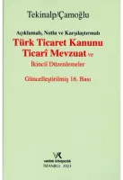 TÜRK TİCARET KANUNU 16.BASI ÜNAL TEKİNALP ERSİN ÇAMOĞLU