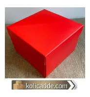 Komple Karton Kırmızı Kutu 15x15x10 cm
