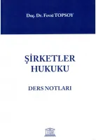 Şirketler Hukuku Ders Notları