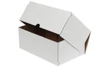 Beyaz Kilitli Karton Kutu 25x20x10 cm.