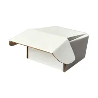 Kilitli Beyaz Karton Kutu 7x7x4 cm.