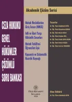 Ceza Hukuku Genel Hükümler Çözümlü Soru Bankası