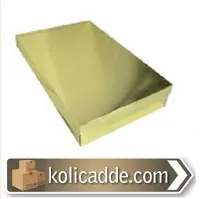 Kapaklı Gold Karton Kutu 26x40x6.5 cm