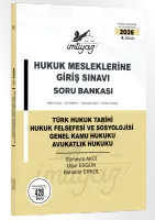 TÜRK HUKUK TARİHİ- HUKUK FELSEFESİ VE SOSYOLOJİSİ- GENEL KAMU HUKUKU-AVUKATLIK HUKUKU Çözümlü Soru Bankası