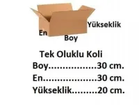 Tek Oluklu Karton Koli 30x30x20 cm.