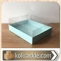 Mavi Altı Karton Kutulu Asetat Kutu 12x15x5