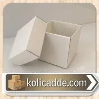 Beyaz Hediye Kutusu 6x6x6 cm.