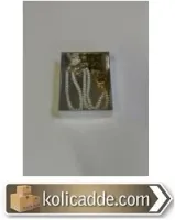 Altı Gümüş Karton Üstü Asetat Kapaklı Kutu 9x12x3 cm