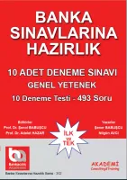 Banka Sınavlarına Hazırlık 10 Adet Deneme Sınavı (Üniversite Mezunları İçin)